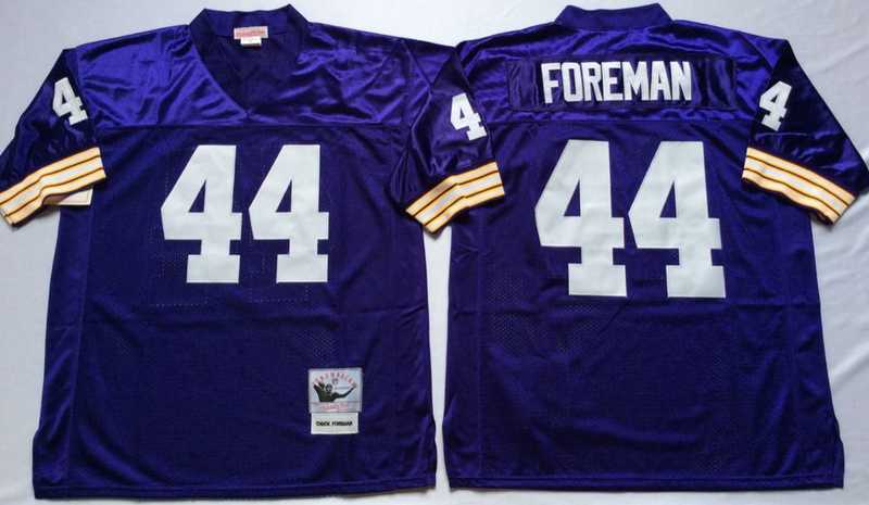 Vikings 44 Chuck Foreman Purple M&N Throwback Jersey->nfl m&n throwback->NFL Jersey